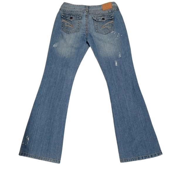 Distressed Jeans  Faded blue Bootcut Amethyst Size 9 - Picture 2 of 14